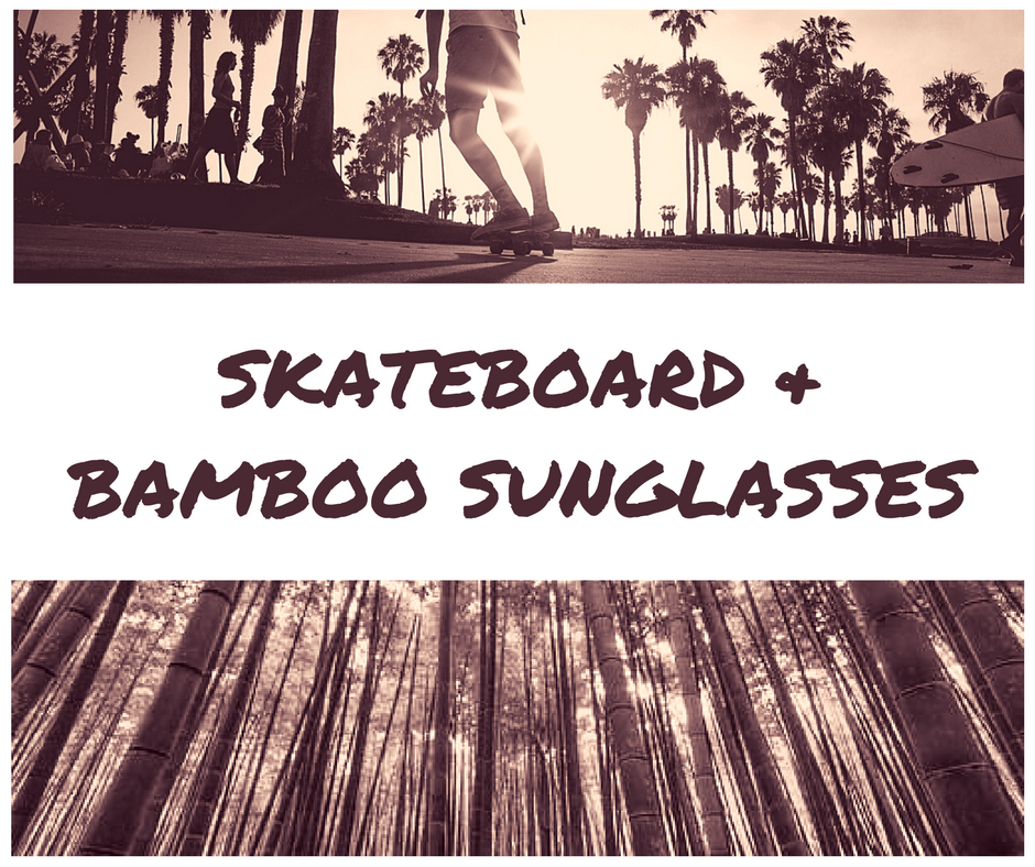 Recycled Skateboard & Bamboo Sunglasses