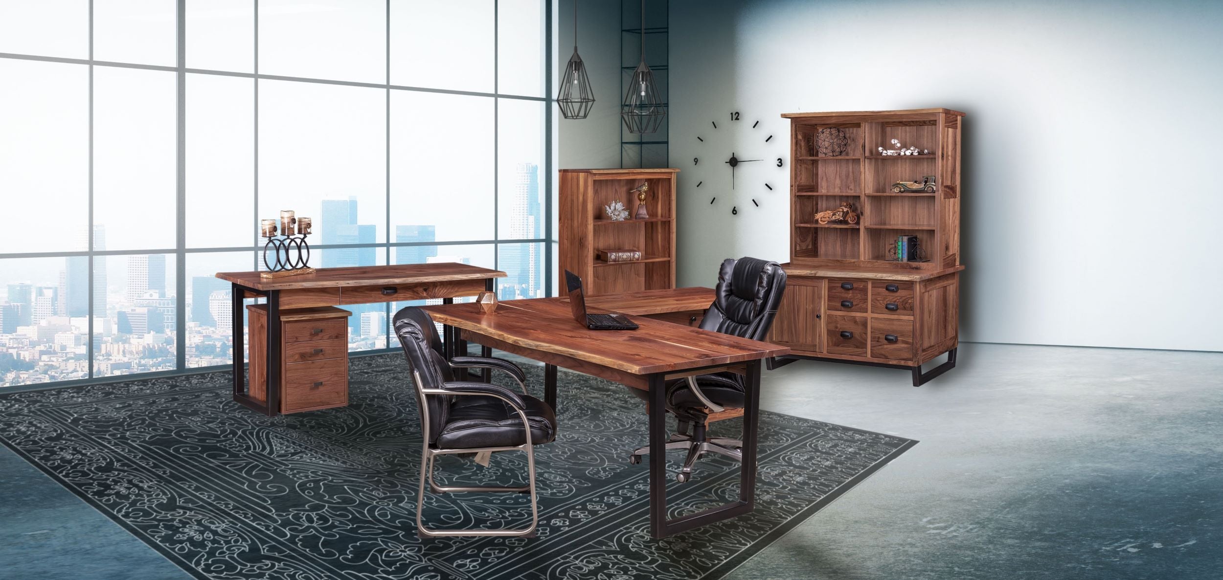 Adona Live Edge Office Furniture Collection
