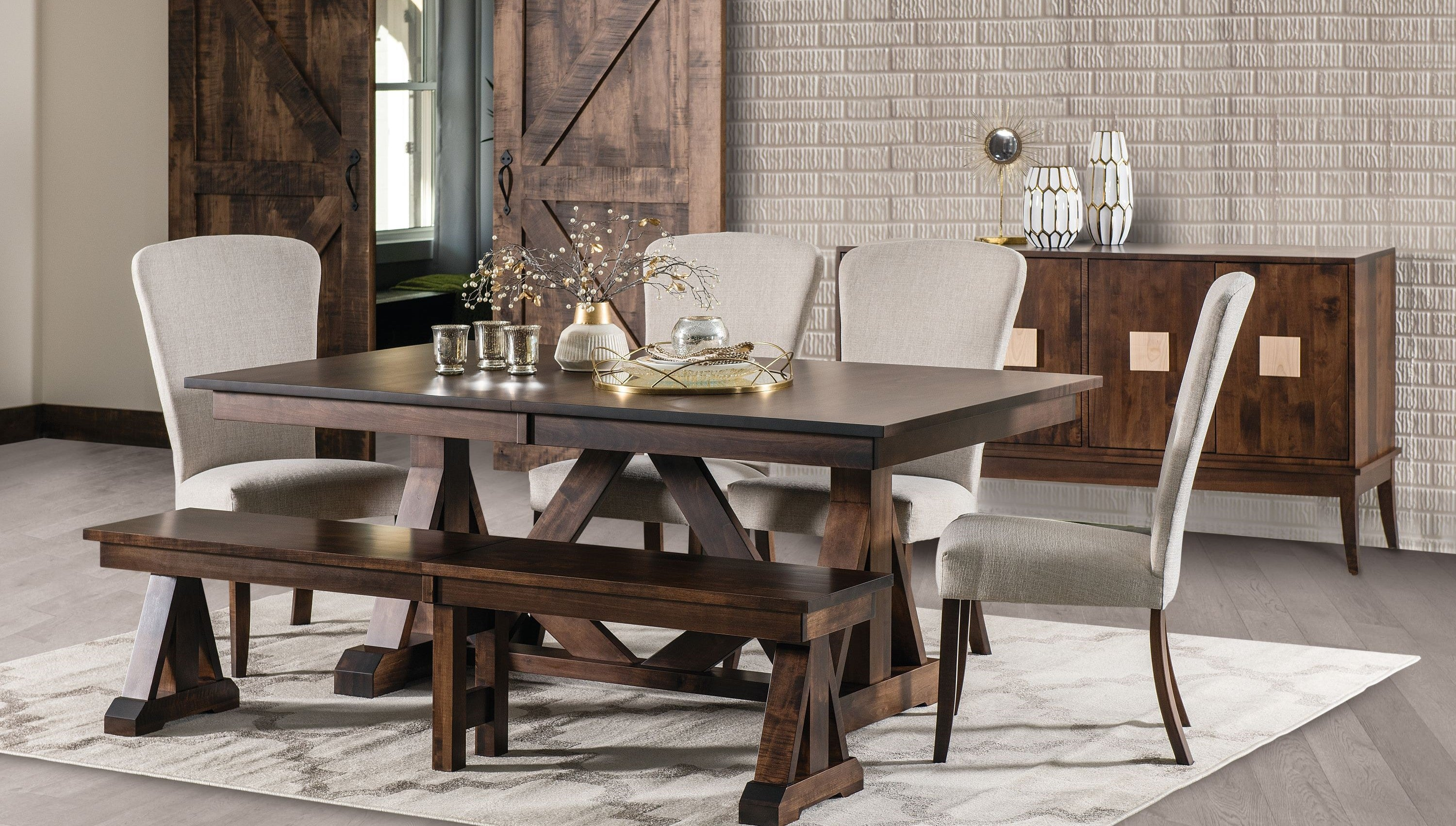 Amish Handcrafted Dining Chairs, Benches, & Bar Stools