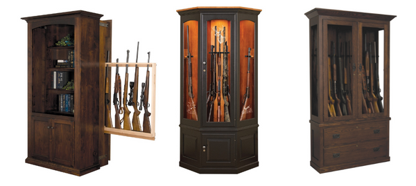 Amish Handcrafted Gun Cabinets from The Wood Reserve