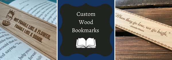 Customizable Wood Bookmarks