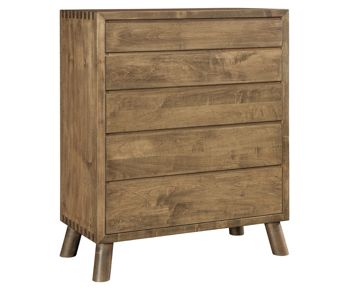 Troy - Amish Solid Wood 5 Drawer Chest