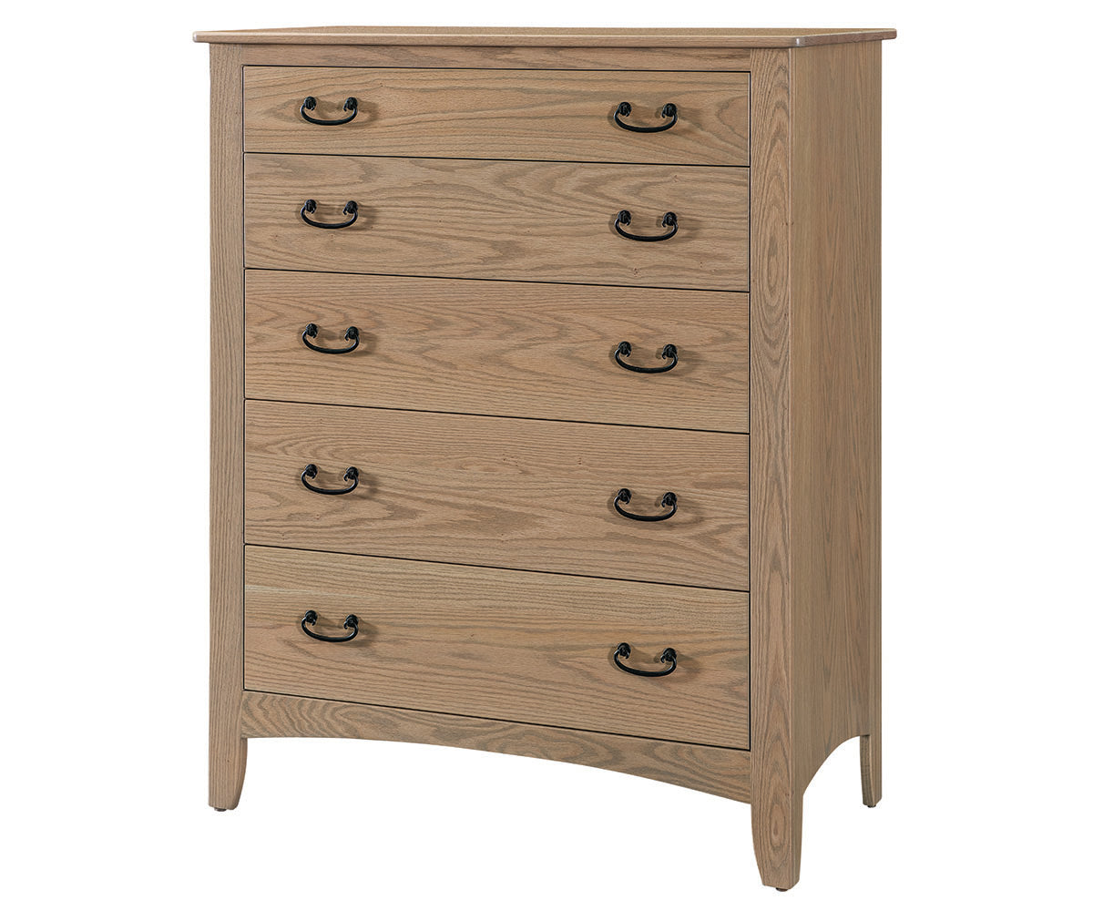 Somerset- Amish Solid Wood 5 Drawer Chest Dresser
