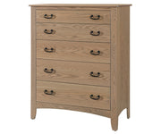 Somerset- Amish Solid Wood 5 Drawer Chest Dresser