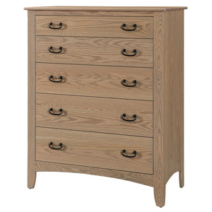 Somerset- Amish Solid Wood 5 Drawer Chest Dresser