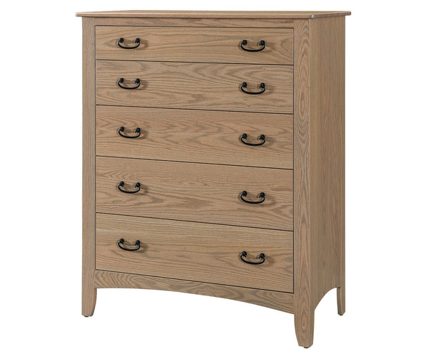 Somerset- Amish Solid Wood 5 Drawer Chest Dresser