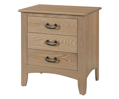 Somerset- Amish Solid Wood Nightstand W/ Optional Hidden Compartment