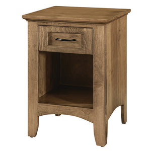 Riverdale - Amish Handcrafted 1-Drawer Nightstand w/ Optional Hidden Compartment