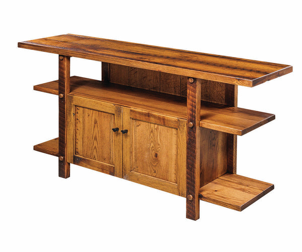 Ashland - Reclaimed Barnwood TV Stand With Doors