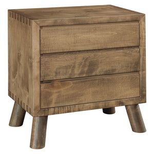 Troy - Amish Solid Wood 3 Drawer Nightstand
