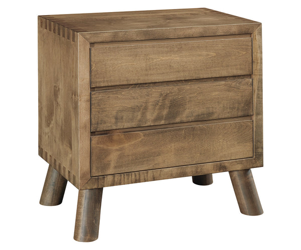 Troy - Amish Solid Wood 3 Drawer Nightstand
