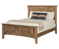 Riverdale - Amish Solid Wood Panel Bed With Rail & Foot Board