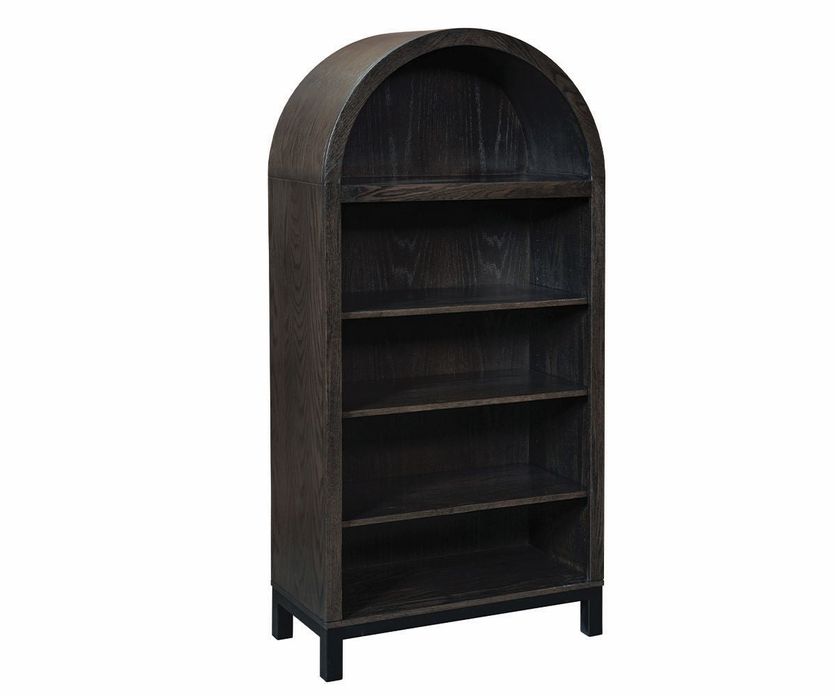 Bentley- Amish Handcrafted Display Open Cabinet