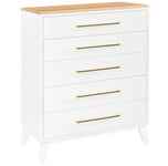 Sofi - Mid Century Modern 5 Drawer Chest / QUICK-SHIP