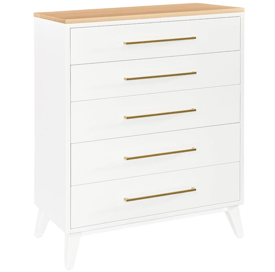 Sofi - Mid Century Modern 5 Drawer Chest / QUICK-SHIP