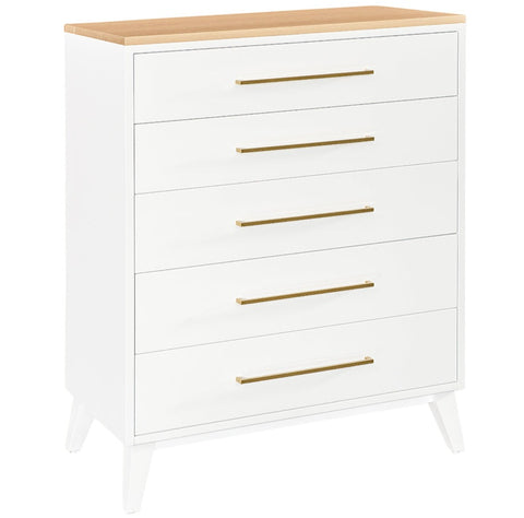 Sofi - Mid Century Modern 5 Drawer Chest / QUICK-SHIP