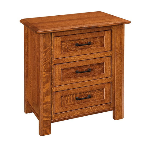 Hudson - Amish Solid Wood Nightstand w/ Optional Sliding Top