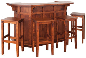 The Tavern - Amish Handcrafted Home Bar - Mission Style