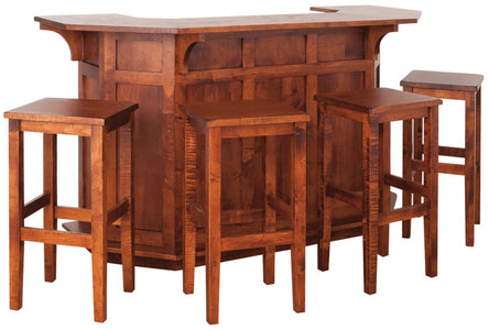 The Tavern - Amish Handcrafted Home Bar - Mission Style