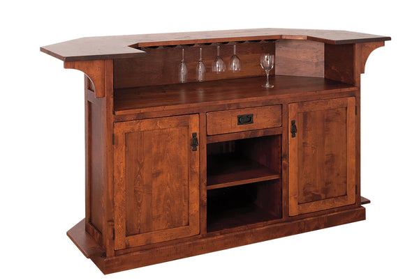 The Tavern - Amish Handcrafted Home Bar - Mission Style