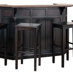 The Tavern - Amish Handcrafted Home Bar - Traditional Contemporary Style