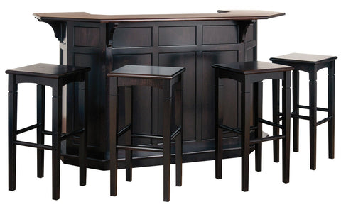 The Tavern - Amish Handcrafted Home Bar - Traditional Contemporary Style