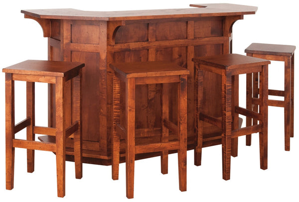 The Tavern - Amish Handcrafted Home Bar - Mission Style