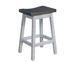 Salina - Reclaimed Barnwood Bar Stool