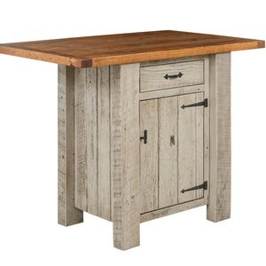 Barnwood - Reclaimed Barnwood Single Door Kitchen Island