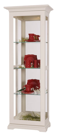 Amish Solid Wood Mini Sliding Door Curio Display Cabinet