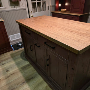 Amish Handcrafted Reclaimed Wood Kitchen Island