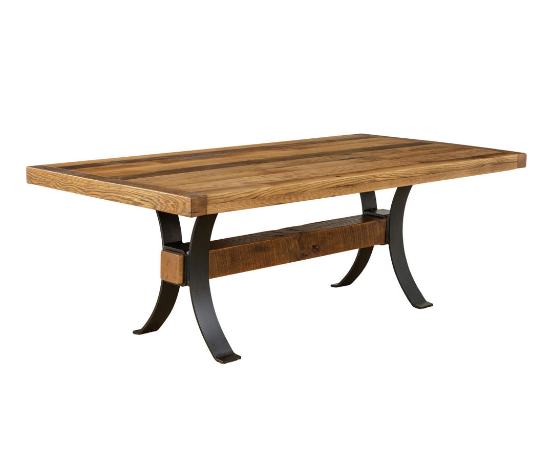Timber Frame - Reclaimed Barnwood Dining Table - The Wood Reserve