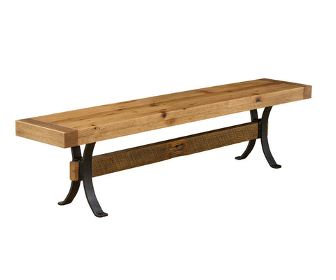Timber Frame - Reclaimed Barnwood Dining Bench