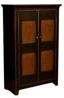 Vintage Pine- Amish Handcrafted Jelly Cupboard Cabinet