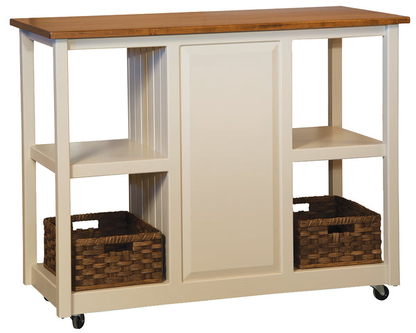 Ella's - Amish Handcrafted Kitchen Server With Optional Baskets