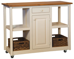 Ella's - Amish Handcrafted Kitchen Server With Optional Baskets