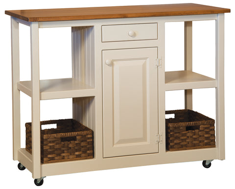 Ella's - Amish Handcrafted Kitchen Server With Optional Baskets