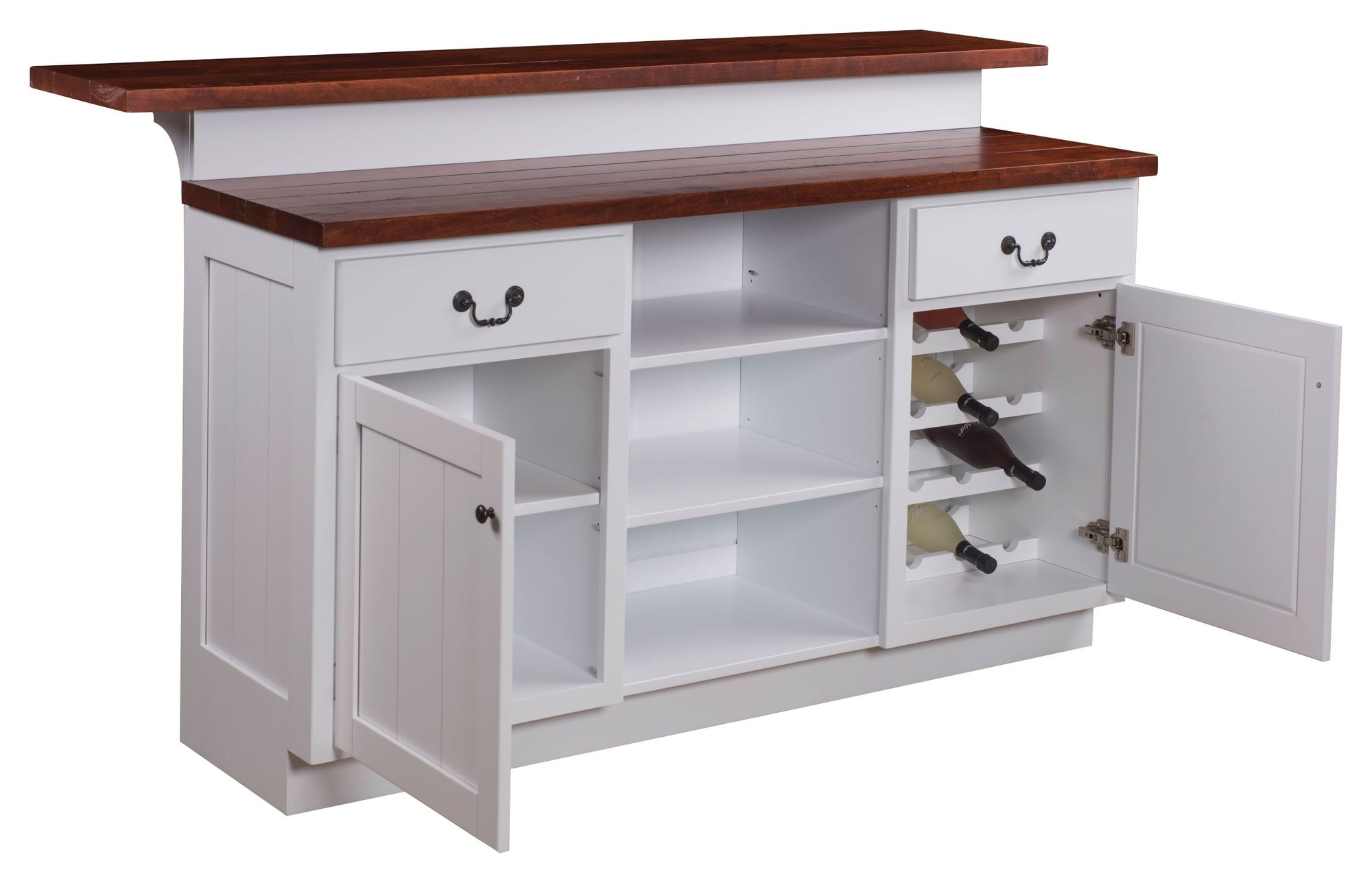 Nero- Amish Hardwood Home Bar