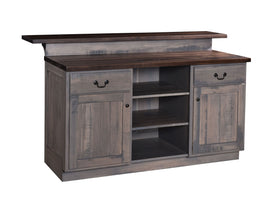 Nero- Amish Hardwood Home Bar
