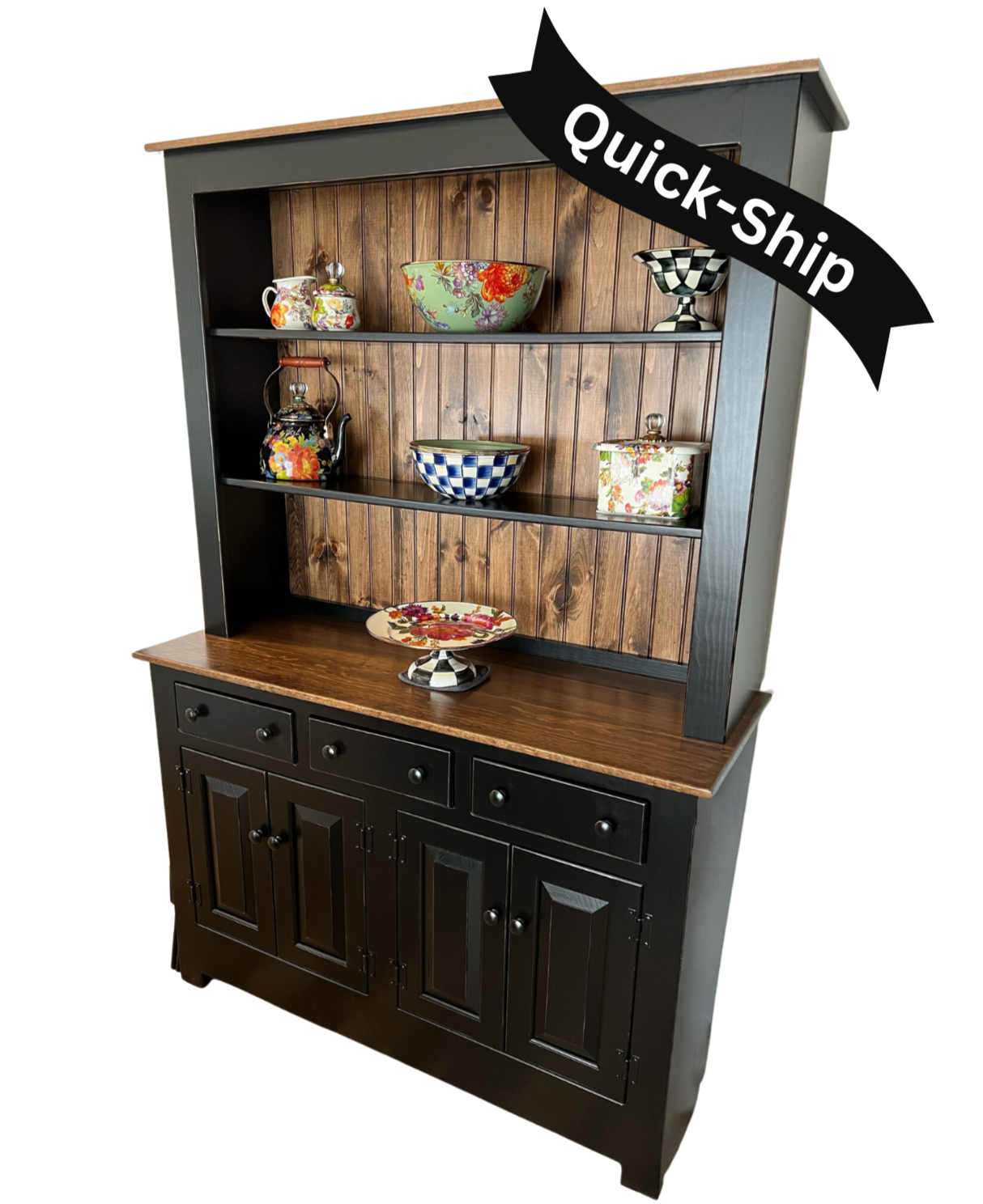 Farmhouse china cabinet for sale deals