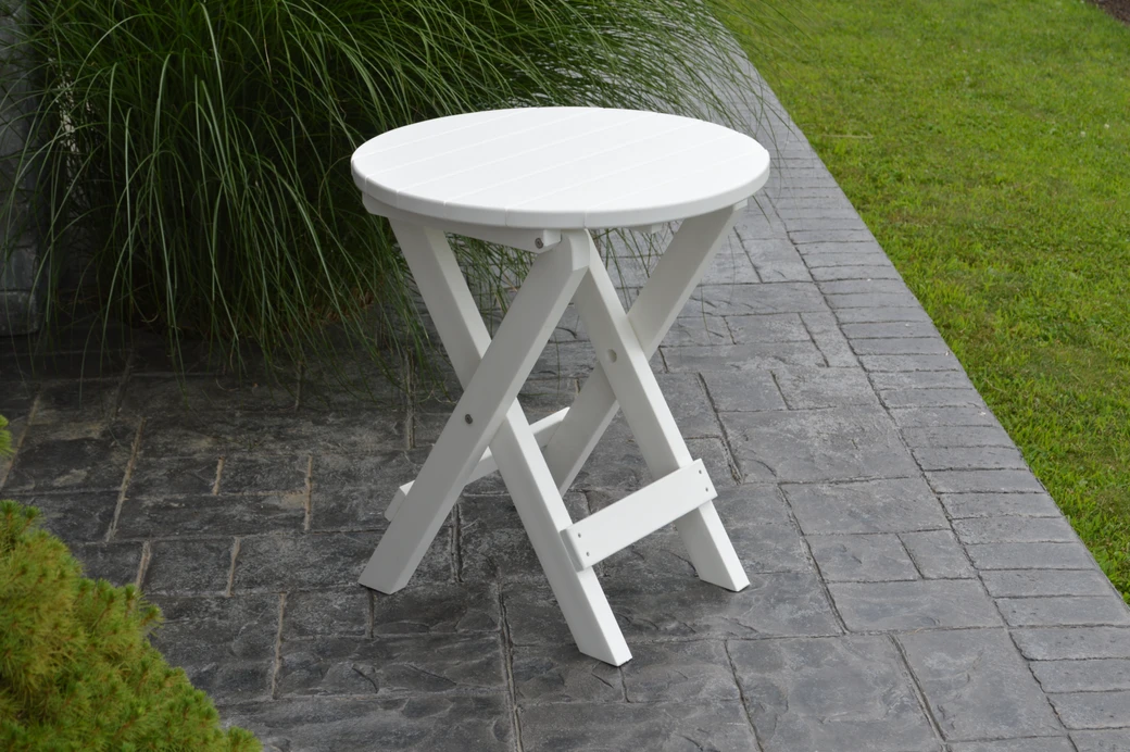 Poly Outdoor Round Folding Bistro Table