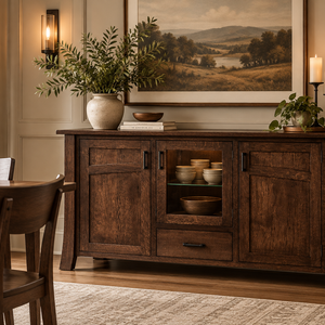 Baymont - Amish Handcrafted Sideboard Cabinet, Server, Buffet