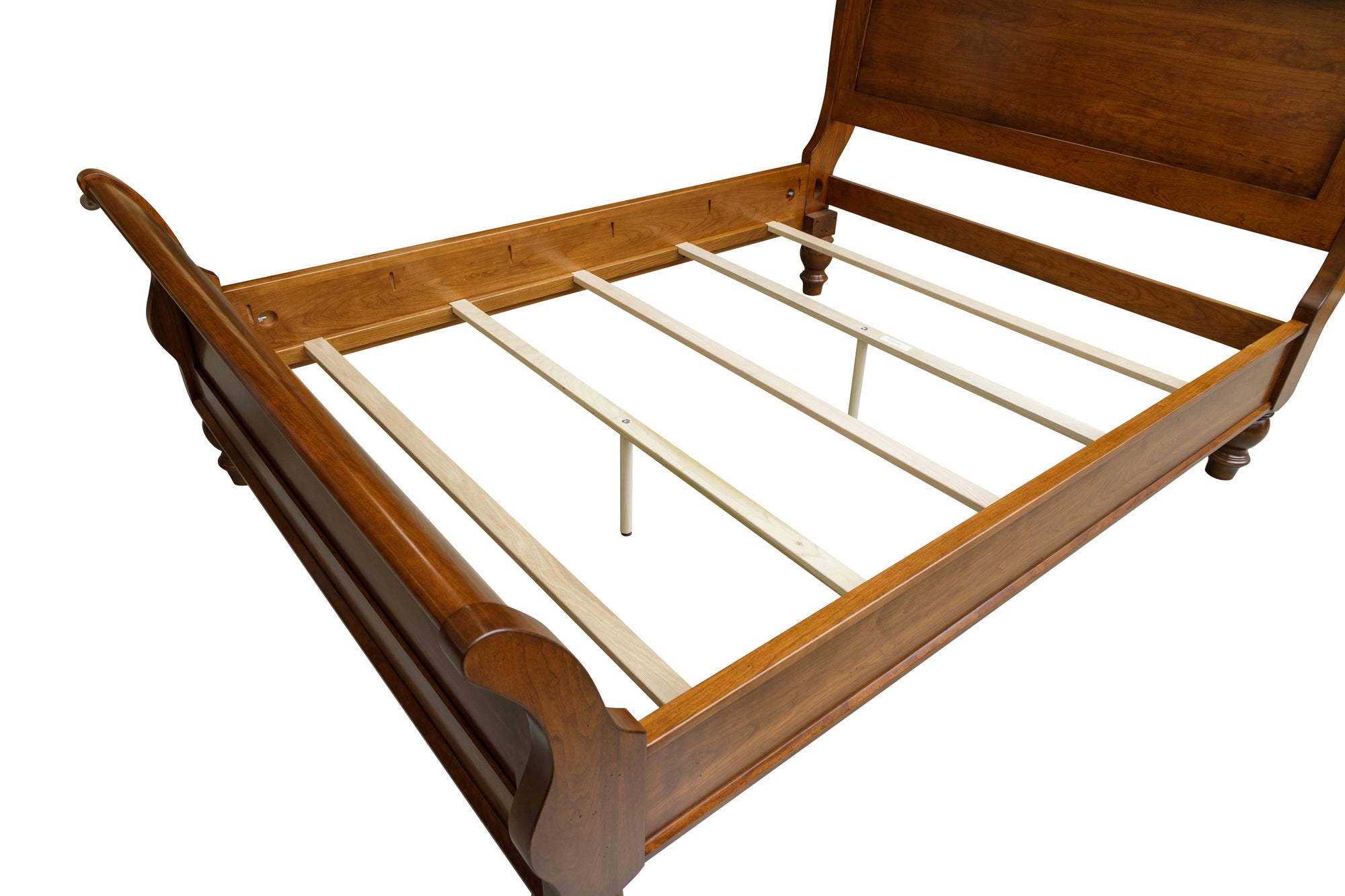 Canyon Creek - Hardwood Sleigh Bed with Optional Under Bed Storage