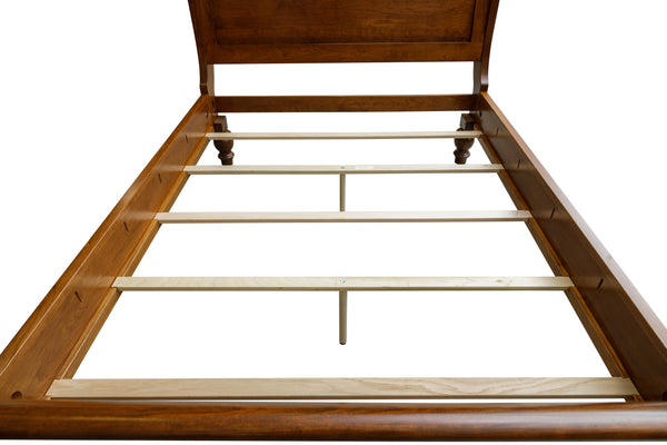 Canyon Creek - Hardwood Sleigh Bed with Optional Under Bed Storage