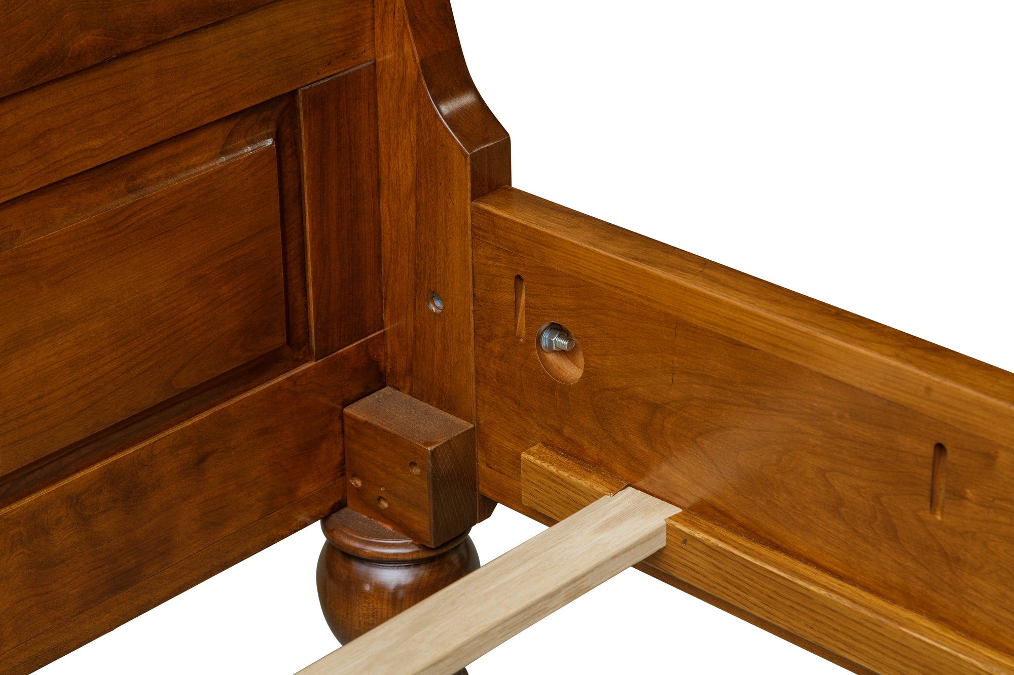 Canyon Creek - Hardwood Sleigh Bed with Optional Under Bed Storage