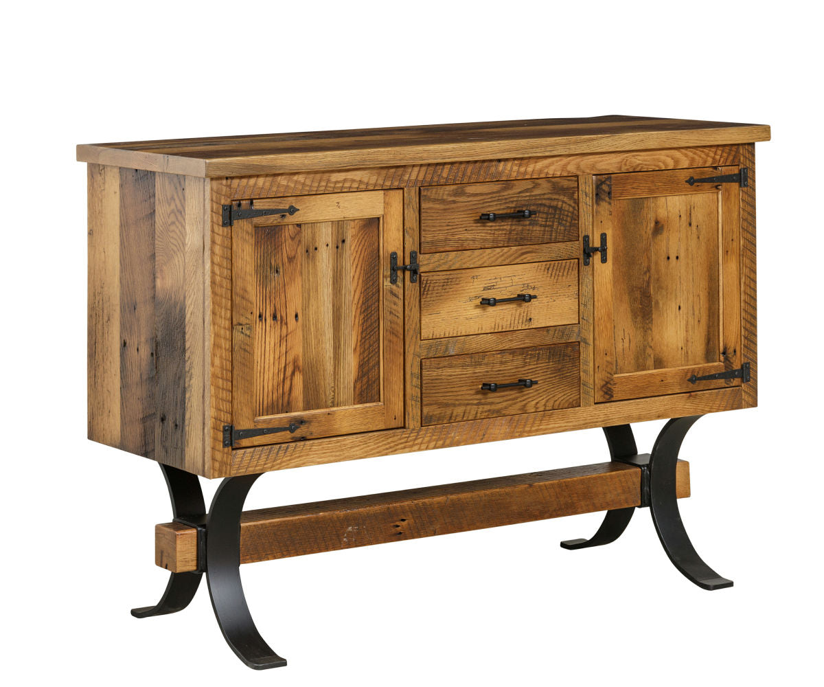Timber Frame - Reclaimed Barnwood Server Cabinet