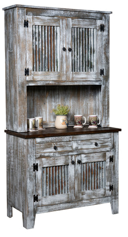 Gold Mine - Amish Handcrafted Granny Cabinet With Hutch