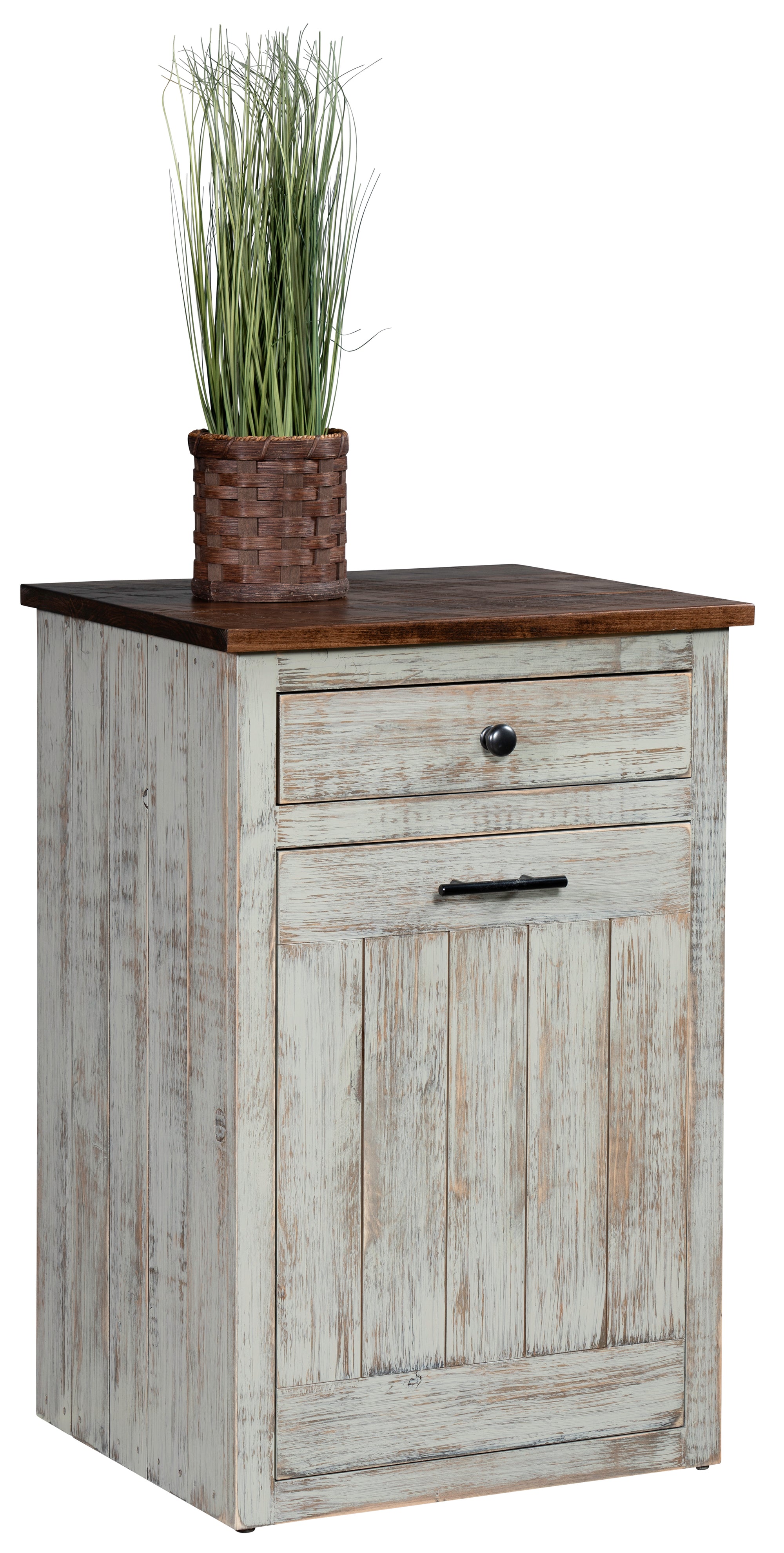 Gold Mine- Amish Handcrafted Trash Bin Cabinet
