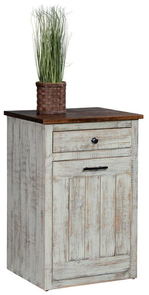 Gold Mine- Amish Handcrafted Trash Bin Cabinet