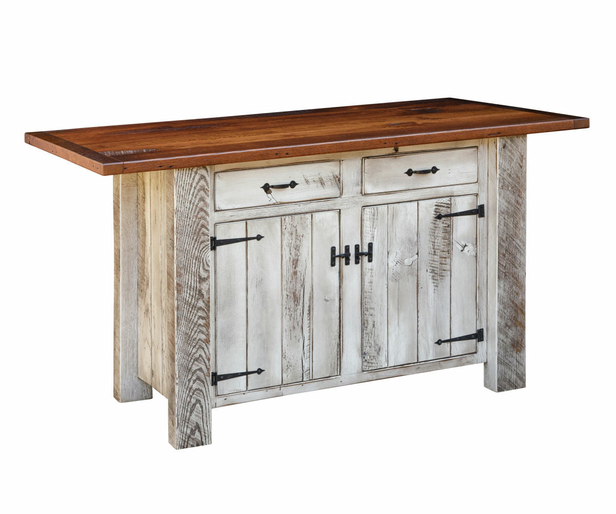 Barnwood - Reclaimed Barnwood Kitchen Island